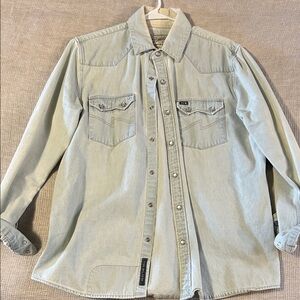 Howler Brothers Light Gray Casual Button Down Shirt